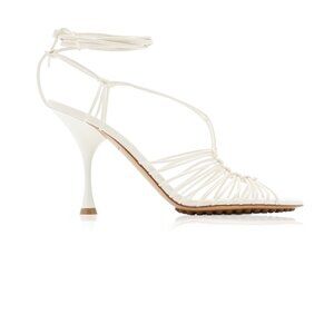 Bottega Veneta Dot Lace-Up Leather Sandals - IT 38 | US 8 - White (NWT)